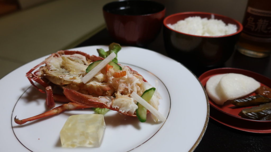 弥彦温泉 だいろくの海老料理