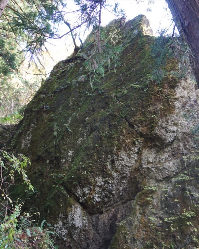 月不見の池 巨石群