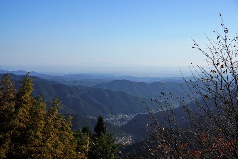 御岳山駅（頂上）からの風景